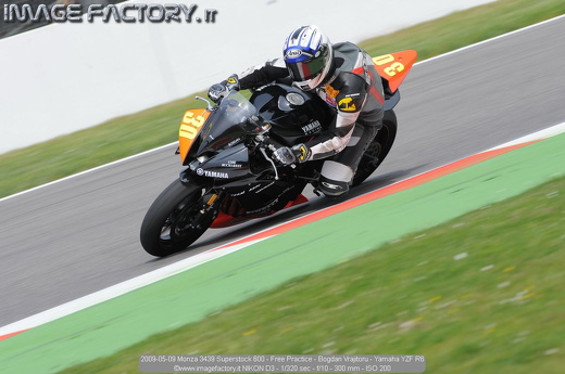 2009-05-09 Monza 3439 Superstock 600 - Free Practice - Bogdan Vrajitoru - Yamaha YZF R6
